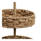 Gros plan du tressage artisanal en herbe de mer du bord de plateau Rifbjerg