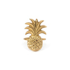 Rond de serviette Ananas en laiton doré