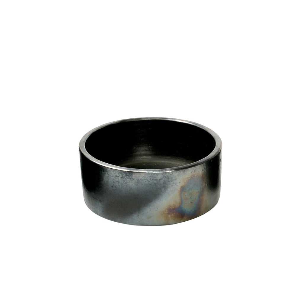 Saladier cylindrique en terre cuite noircie 15 cm