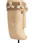 Sculpture visage Sumba à bandeau de cauris sur socle 19 cm, vue 6