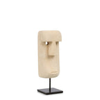 Sculpture visage Sumba en grès sur socle 19 cm, vue 6