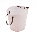 Seau à glace en résine marbrée rose et blanc 23 cm, vue 3