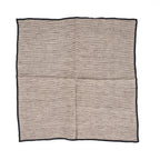 Serviette de table Code en lin à fines rayures noires 45x45 cm, vue 6