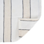 Serviette de table Provence en lin blanc à rayures 45x45 cm, vue 5