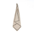 Serviette de table Tuscany en lin naturel à surpiqûre noire 45x45 cm