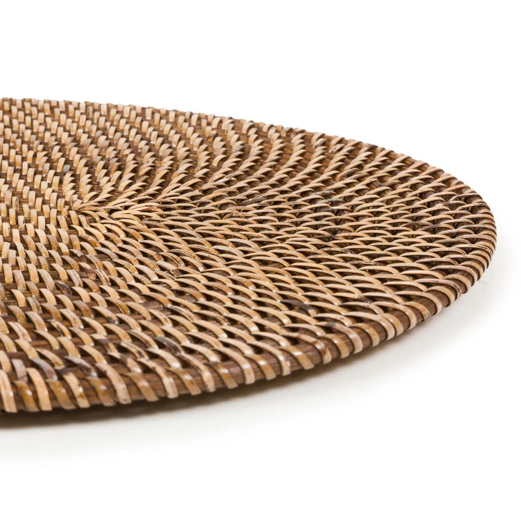 Set de table ovale Colonial en rotin brun 40 x 30 cm, vue 4