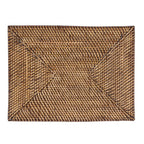 Set de table rectangulaire Colonial en rotin brun 30 x 40 cm, vue 3