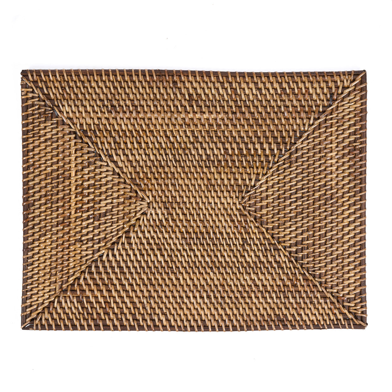 Set de table rectangulaire Colonial en rotin brun 30 x 40 cm, vue 3