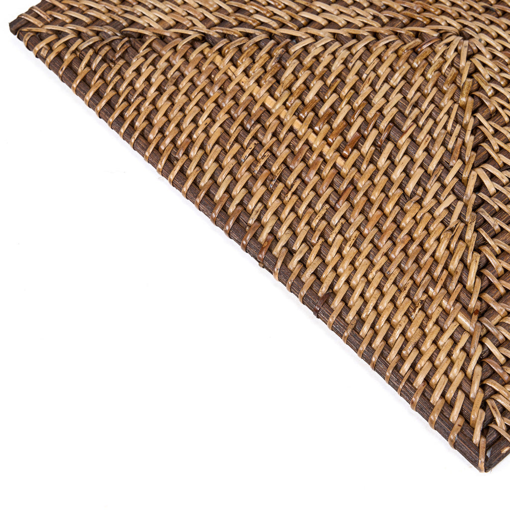 Set de table rectangulaire Colonial en rotin brun 30 x 40 cm, vue 7