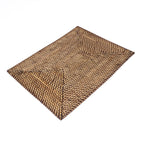 Set de table rectangulaire Colonial en rotin brun 30 x 40 cm