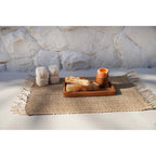 Set de table rectangulaire Isey en jonc de mer ajouré 50 x 30 cm, vue 3