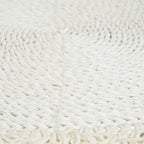 Set de table rond en cordon blanc à festons crochetés 40 cm, vue 4