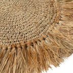 Set de table rond crocheté à large frange de palme 45 cm, vue 3