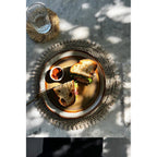 Set de table rond en jonc de mer bordé de cauris 38 cm, vue 6