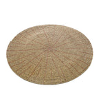 Set de table rond en perles dorées 30 cm