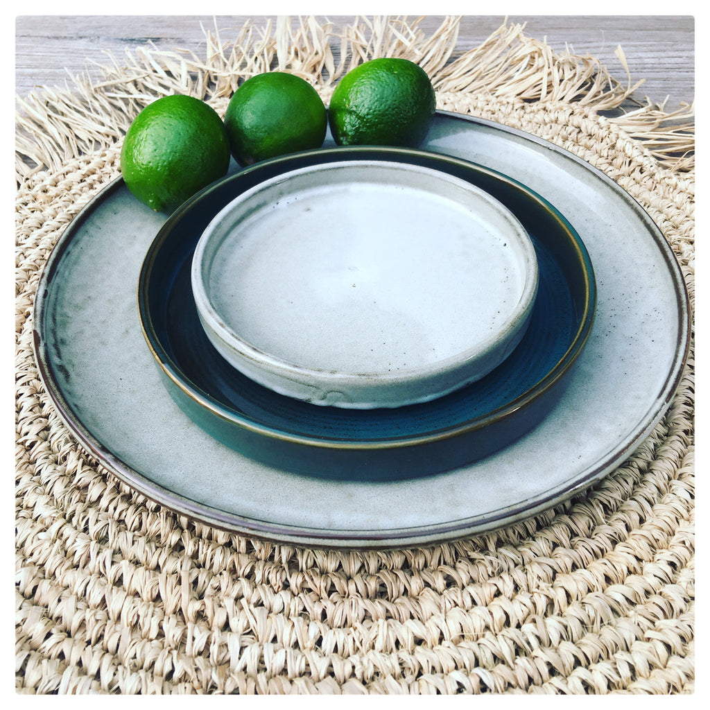 Set de table rond en raphia crocheté à frange 45 cm, vue 5
