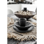 Set de table rond en raphia crocheté à frange 45 cm, vue 6
