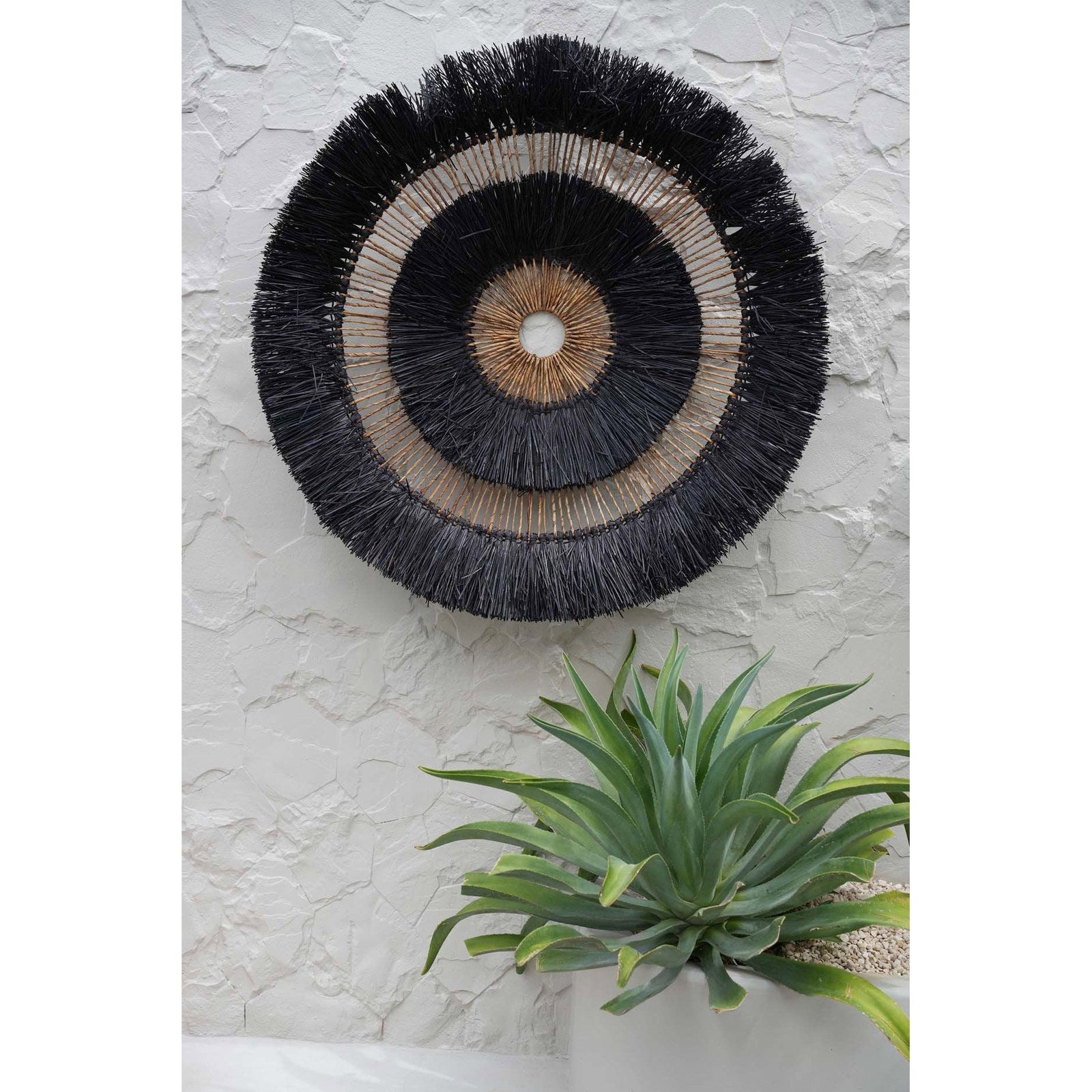 Soleil mural Maurea en herbe tressée 110 cm, vue 4