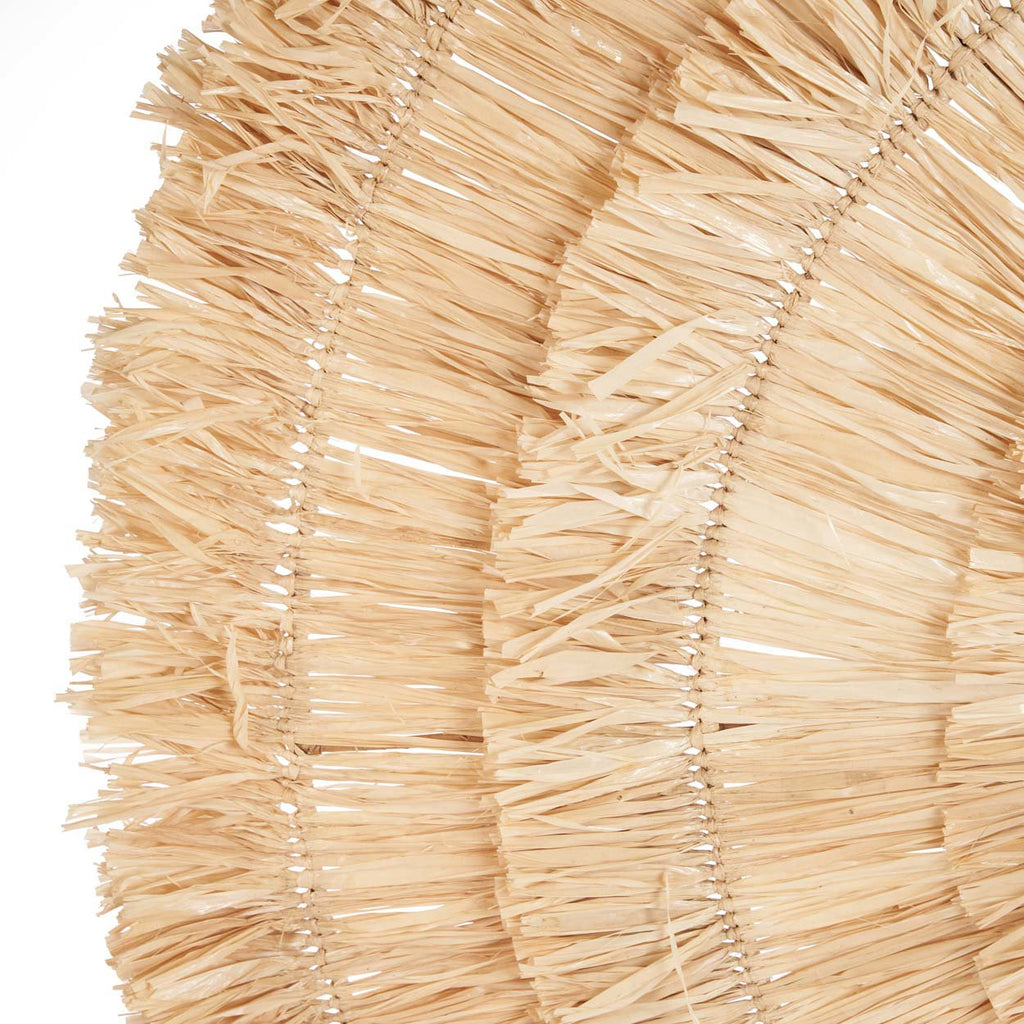 Soleil mural Sehseh en sisal 85 cm, vue 3
