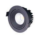 Spot encastré Cyklop noir 3000 K