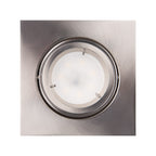 Spot encastré Fine carré acier brossé GU10
