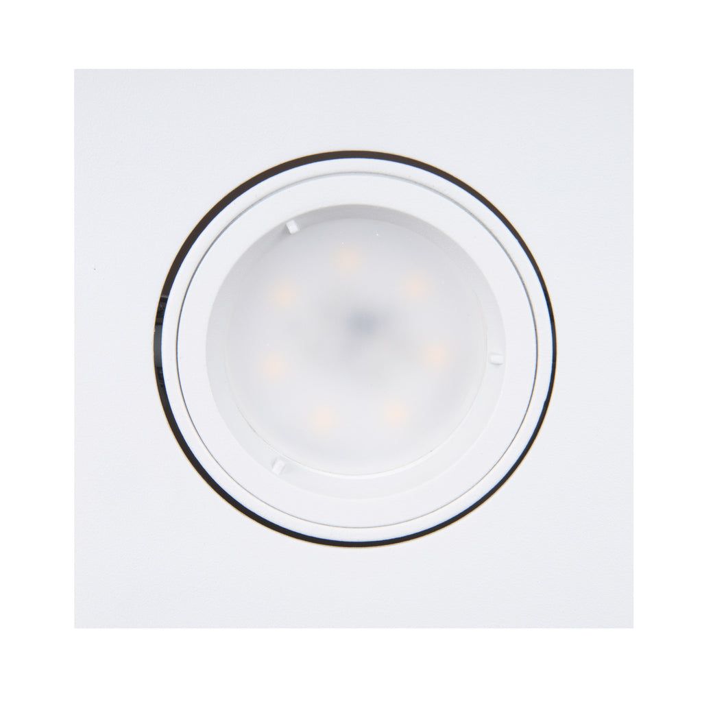 Spot encastré Fine carré blanc GU10