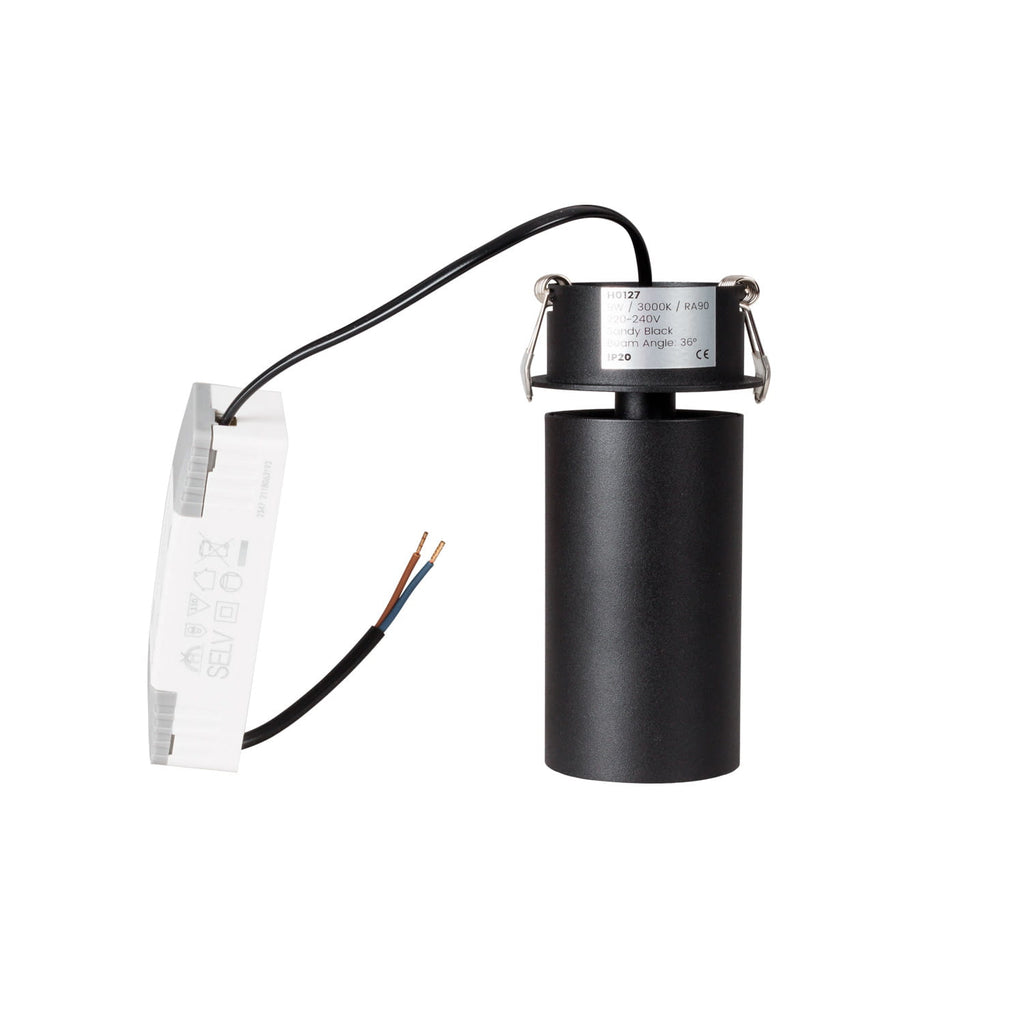 Spot encastré Halo Ø5 9 W noir, vue 3