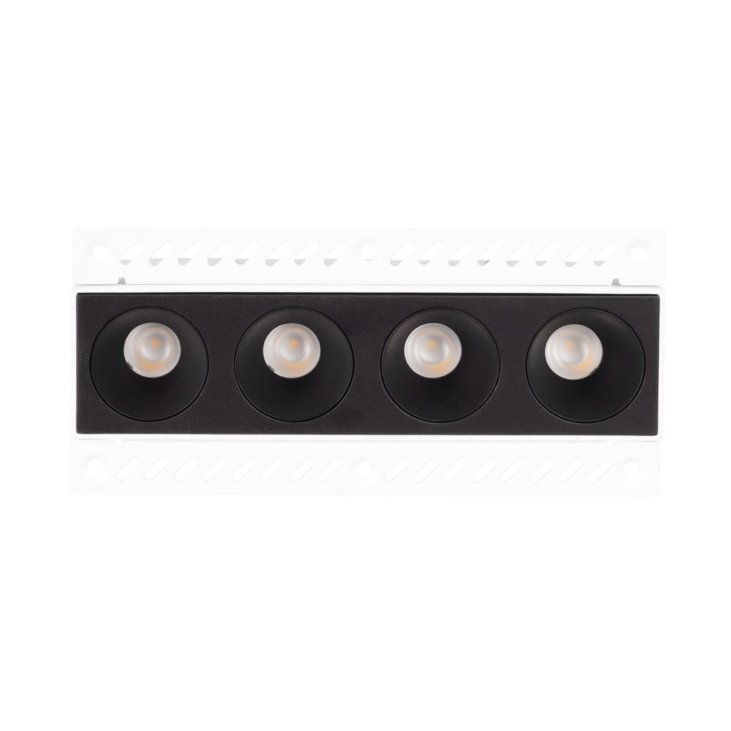 Spot encastré Modular barrette 4 cellules sans cadre