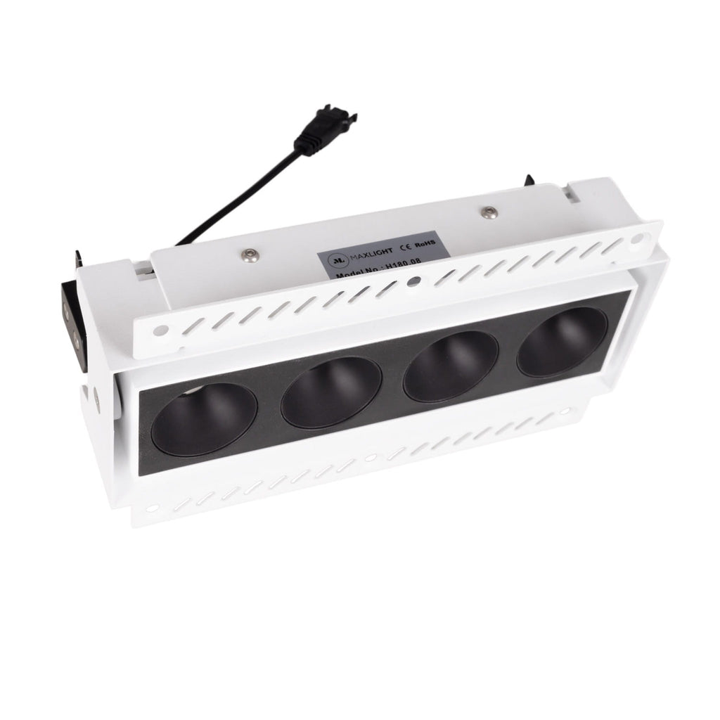 Spot encastré Modular rectangle 4 cellules 18 cm, vue 3