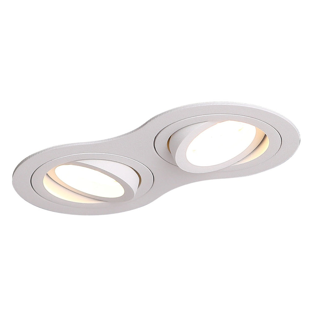 Spot encastré Signal double blanc GU10
