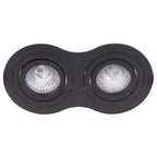 Spot encastré Signal double noir GU10, vue 2