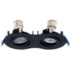 Spot encastré Signal double noir GU10, vue 3