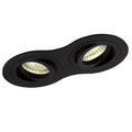Spot encastré Signal double noir GU10