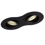 Spot encastré Signal double noir GU10