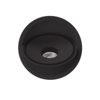 Spot encastré Vector rond noir, vue 3