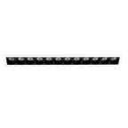 Spot encastré X-Line barrette 24 cm blanc vu en légère perspective avec son cadre fin et ses cellules noires