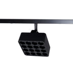 Spot Micro11 carré à grille 12 W noir, vue 2