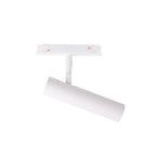 Spot Magnetic réflecteur Métal blanc seul avec son adaptateur à contacts et sa tige articulée