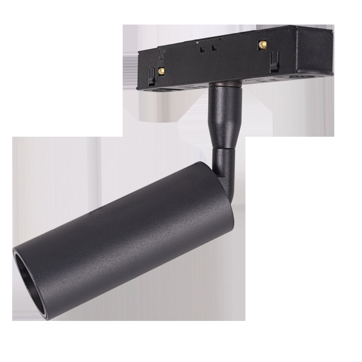 Spot Magnetic réflecteur Métal noir de 3 cm de diamètre sur son embase aimantée tige articulée