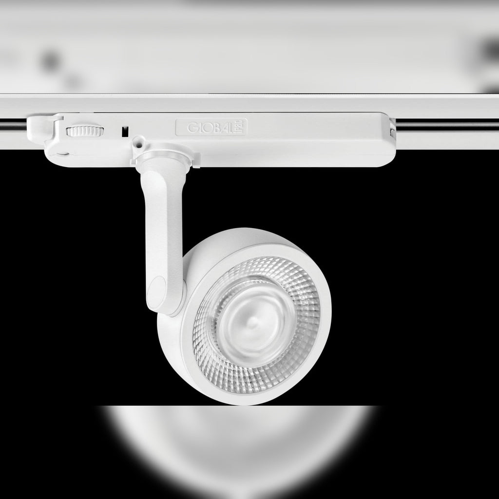 Spot sur rail Linear blanc, vue 2