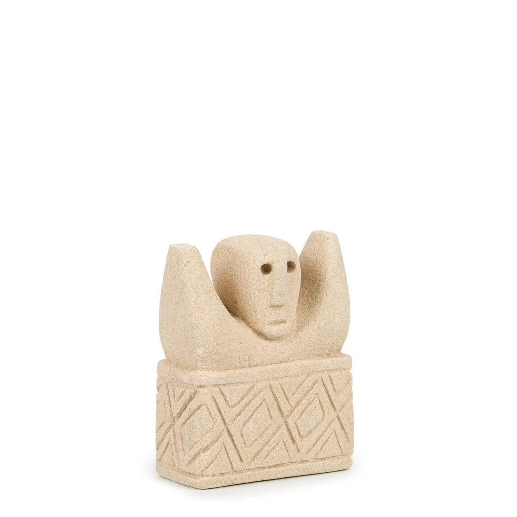 Statuette Sumba aux bras levés en grès 11 cm, vue 6