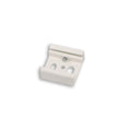 Support de fixation court pour rail triphasé blanc