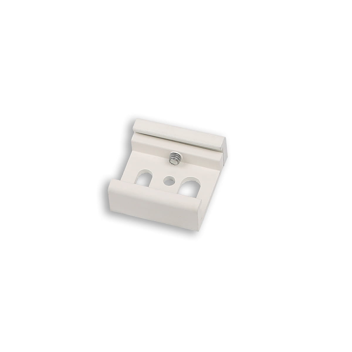 Support de fixation court pour rail triphasé blanc