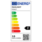 Étiquette énergie de la suspension Akiko 2 globes classe F