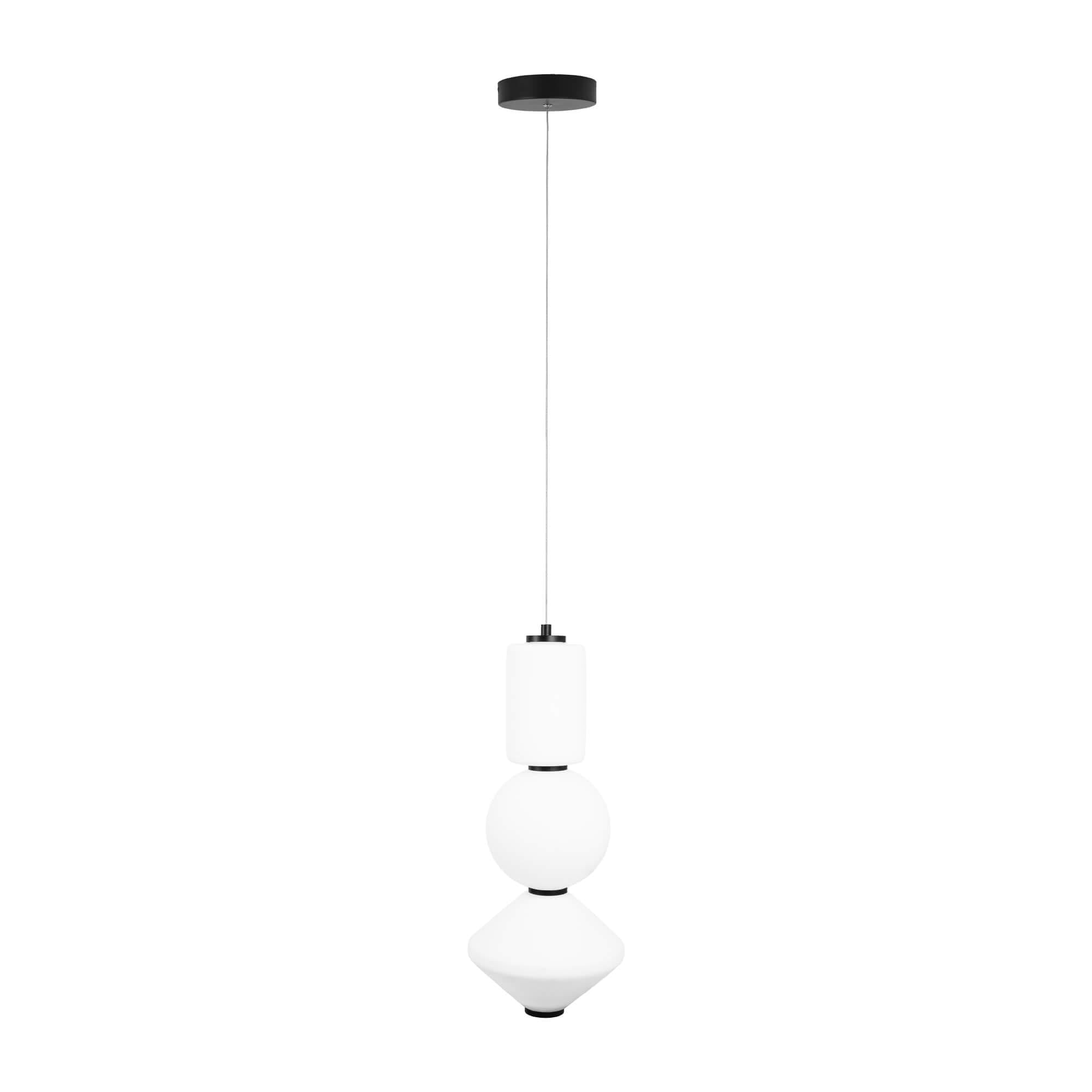Suspension Akiko noire 3 globes