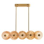 Suspension Allure linéaire dorée mate