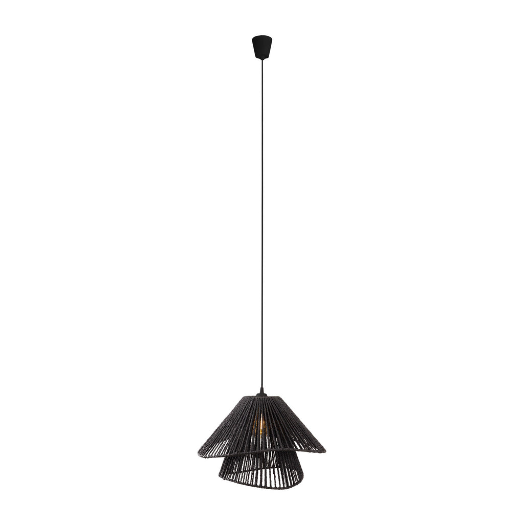 Suspension Amalfi II noire E27