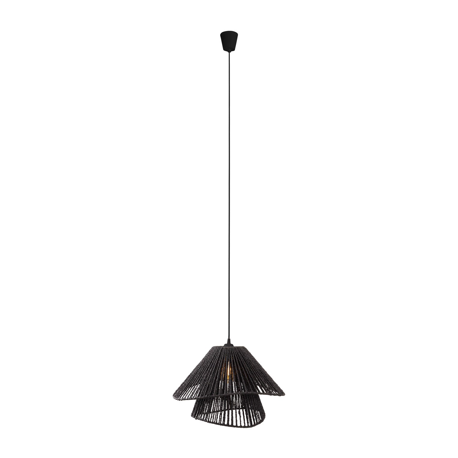 Suspension Amalfi II noire E27