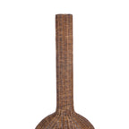 Abat-jour de suspension Amphora en rotin teinté noyer 50 cm, vue 6