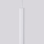 Suspension Arche 2 en grappe tubes cannelés blanc G9 en ambiance